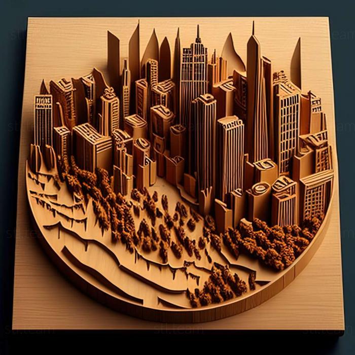 3D модель Гра Cities Skylines (STL)
